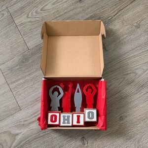 NIB O-H-I-O Decorative Block Set